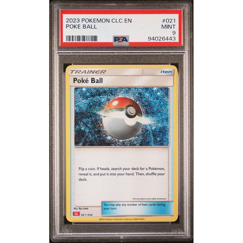 2023 POKEMON CLASSIC COLLECTION POKE BALL 021/034 PSA 9