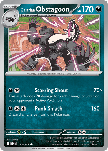 Galarian Obstagoon - 132/217