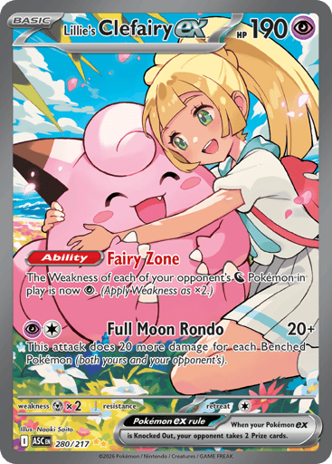 Lillie's Clefairy EX - 280/217