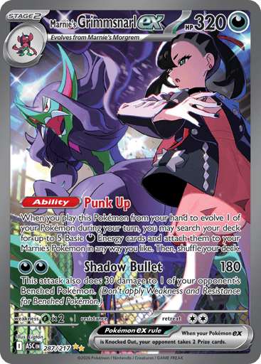 Marnie's Grimmsnarl EX - 287/217
