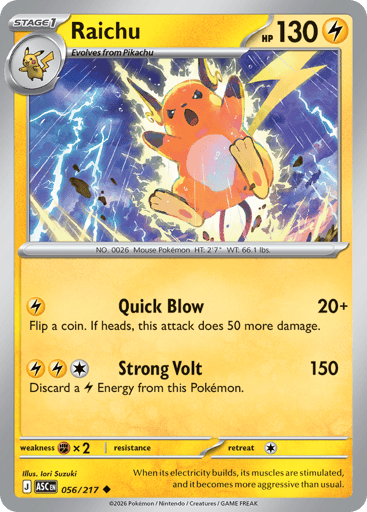 Raichu - 056/217