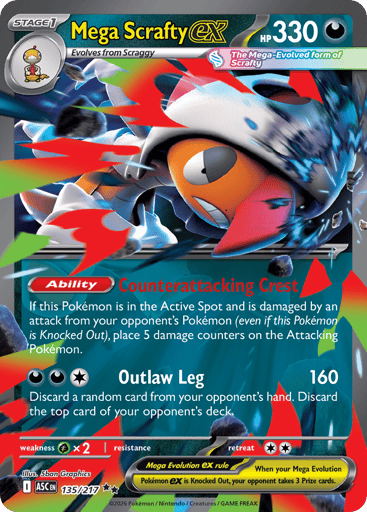 Mega Scrafty EX - 135/217