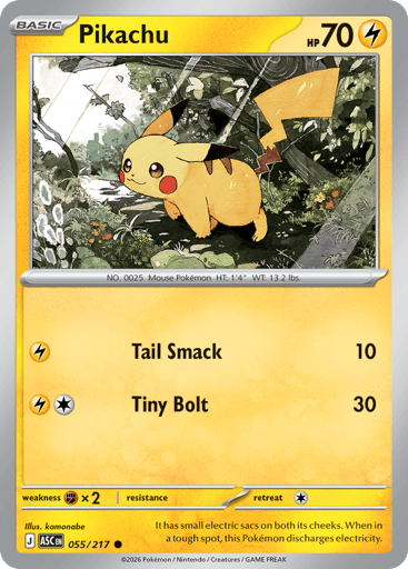 Pikachu - 055/217