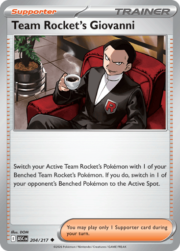 Team Rocket's Giovanni - 204/217