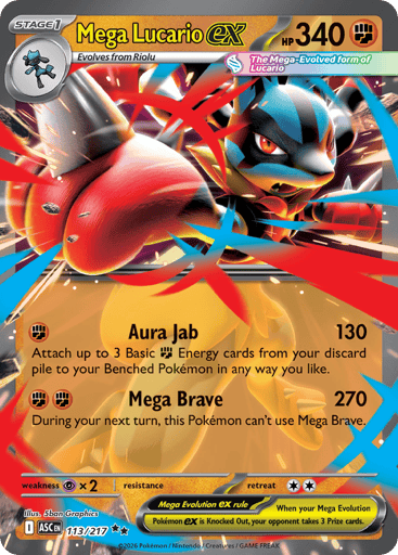 Mega Lucario EX - 113/217