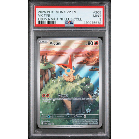 2025 POKEMON VICTINI UNOVA ILLUSTRATION COLLECTION SVP208 PSA 9