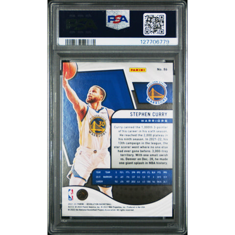 2021 PANINI REVOLUTION STEPHEN CURRY 86 PSA 10