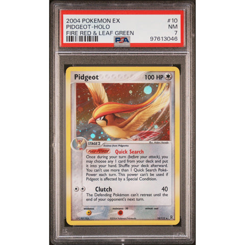 2004 POKEMON FIRE RED & LEAF GREEN PIDGEOT HOLO 10/112 PSA 7