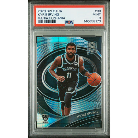 2020 PANINI PANINI SPECTRA KYRIE IRVING VARIATION-ASIA 98 PSA 9