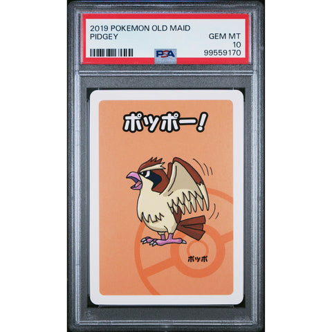 2019 POKEMON JPN OLD MAID PIDGEY PSA 10