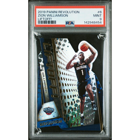 2019 PANINI PANINI REVOLUTION LIFTOFF! ZION WILLIAMSON 6 PSA 9