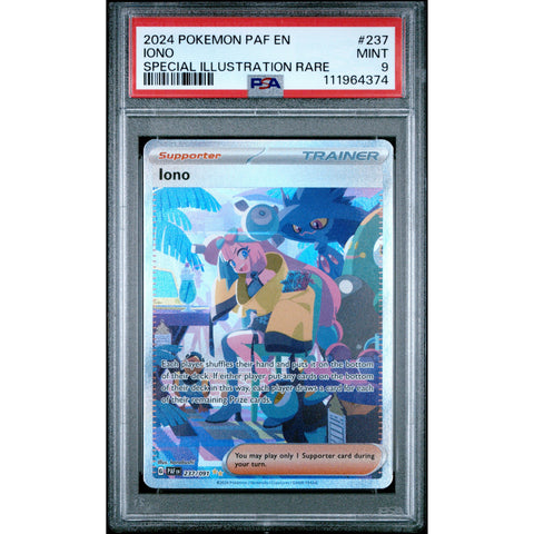 2024 POKEMON PALDEAN FATES IONO SIR 237/091 PSA 9