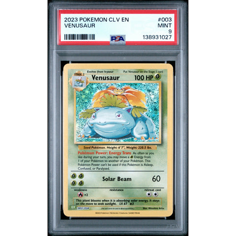 2023 POKEMON VENUSAUR CLV 003/034 PSA 9