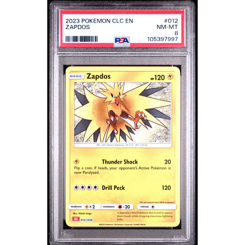 2023 POKEMON CLASSIC COLLECTION ZAPDOS 012/034 PSA 8