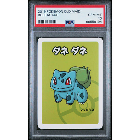 2019 POKEMON JPN OLD MAID BULBASAUR PSA 10