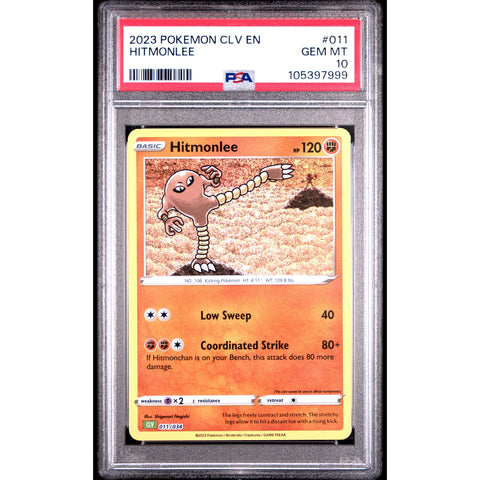 2023 POKEMON CLASSIC COLLECTION HITMONLEE 011/034 PSA 10