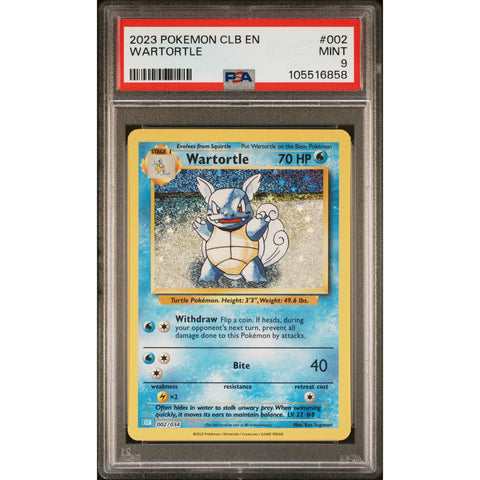2023 POKEMON CLASSIC COLLECTION WARTORTLE 002/034 PSA 9