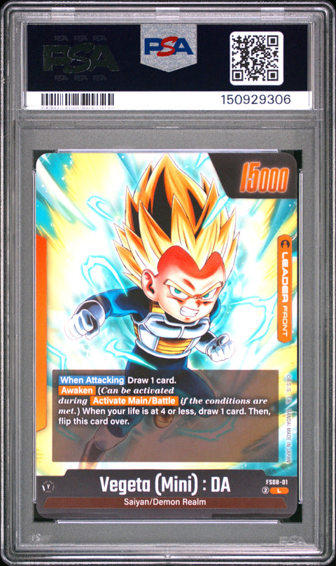2025 DRAGON BALL VEGETA (MINI) : DA FS08-01 PSA 10