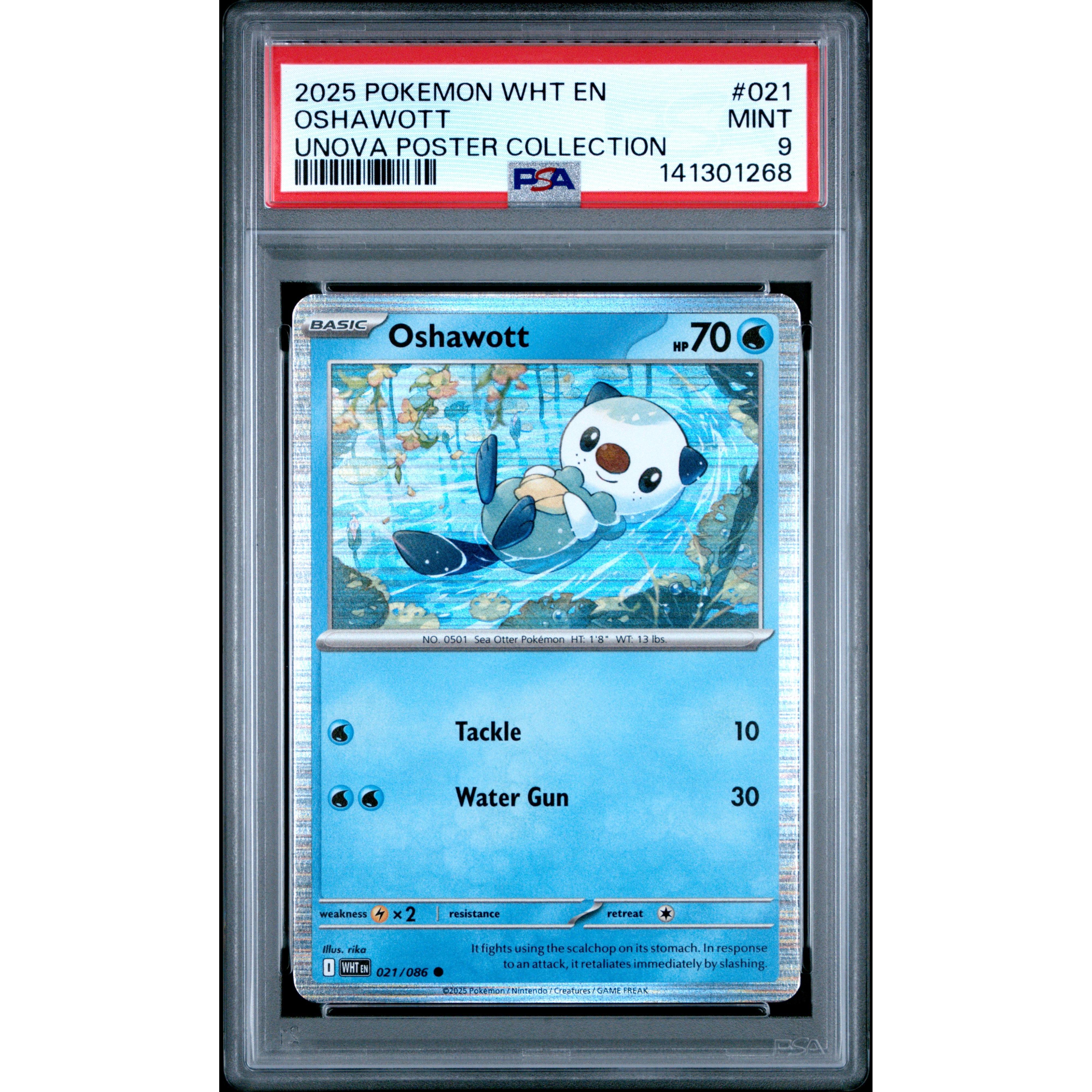 2025 POKEMON WHT EN-WHITE FLARE OSHAWOTT UNOVA POSTER COLLECTION 021/0 ...