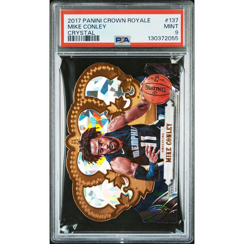 2017 PANINI PANINI CROWN ROYALE MIKE CONLEY CRYSTAL 137 PSA 9