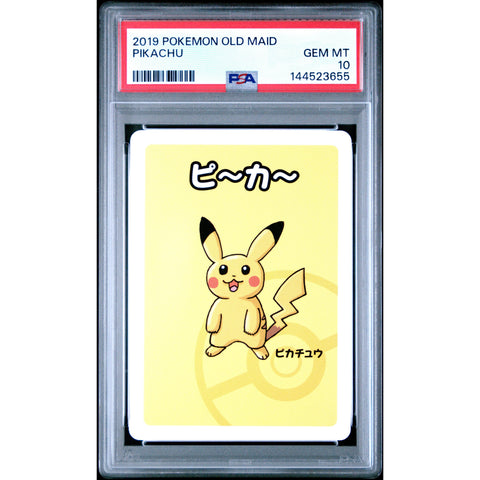 2019 POKEMON OLD MAID PIKACHU PSA 10