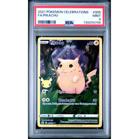 2021 POKEMON CELEBRATIONS PIKACHU 005/025 PSA 9