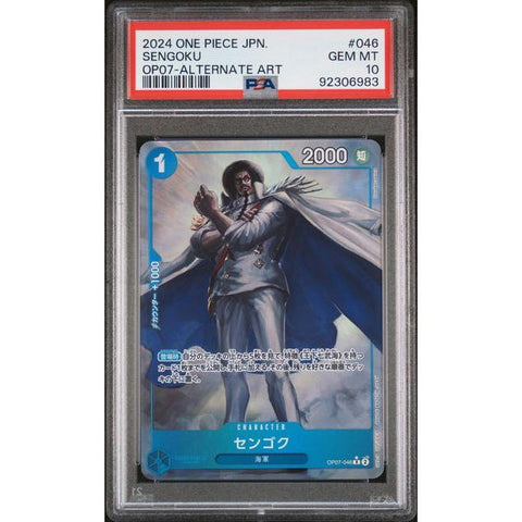 2024 ONE PIECE JPN OP07 SENGOKU ALT ART OP07-046 PSA 10