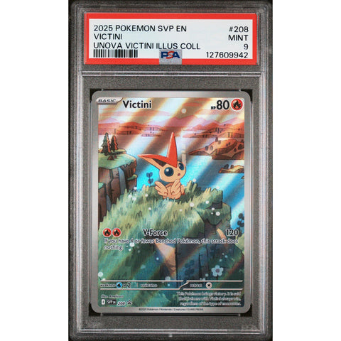 2025 POKEMON PROMO VICTINI ILLUSTRATION COLLECTION SVP208 PSA 9