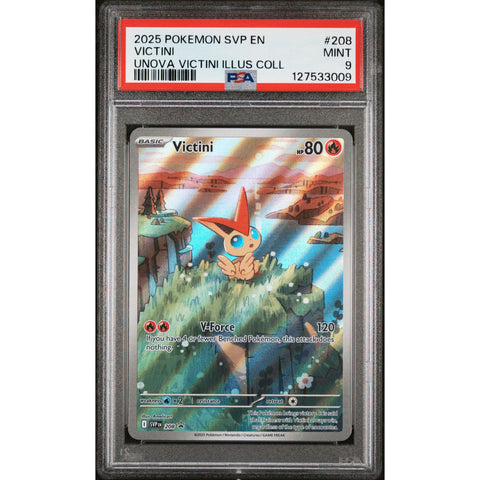 2025 POKEMON PROMO VICTINI ILLUSTRATION COLLECTION SVP208 PSA 9