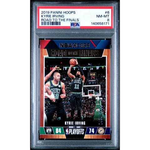 2019 PANINI PANINI HOOPS ROAD TO THE FINALS KYRIE IRVING 6 PSA 8