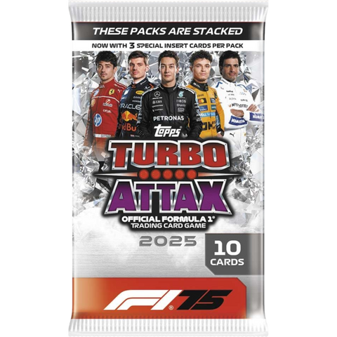 Topps: F1: Formula 1 - 2025 Turbo Attax Collection 75th Anniversary Formula 1 Trading Cards Booster Pack