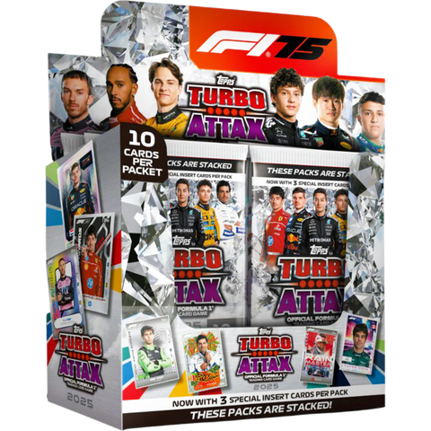 Topps: F1: Formula 1 - 2025 Turbo Attax Collection 75th Anniversary Formula 1 Trading Cards Booster Box