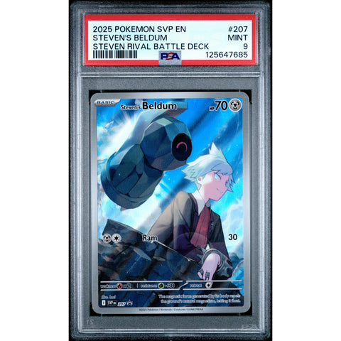 2025 POKEMON BLACK STAR PROMO STEVEN'S BELDUM SVP207 PSA 9