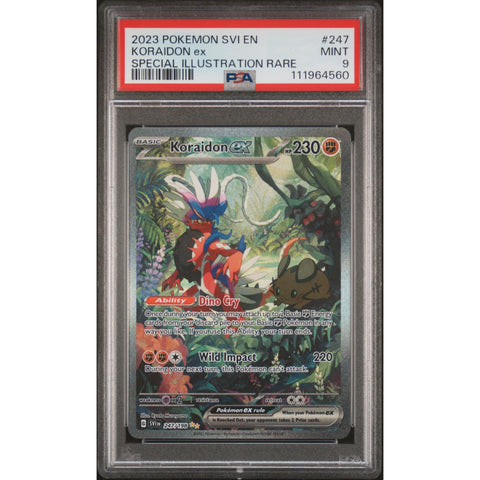 2023 POKEMON SCARLET VIOLET KORAIDON EX SIR 247/198 PSA 9