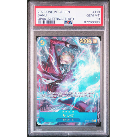 2023 ONE PIECE JPN WINGS OF CAPTAIN SANJI 119 PSA 10