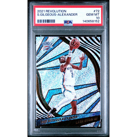 2021 PANINI PANINI REVOLUTION SHAI GILGEOUS-ALEXANDER 72 PSA 10
