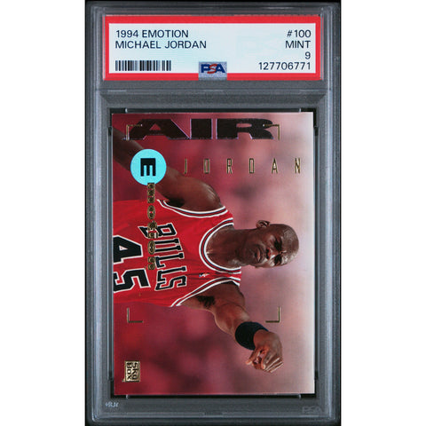 1994 SKYBOX EMOTION MICHAEL JORDAN 100 PSA 9