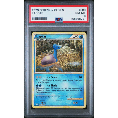 2023 POKEMON CLASSIC COLLECTION LAPRAS 008/034 PSA 8