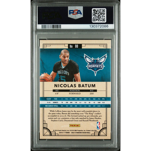 2016 PANINI PANINI GOLD STANDARD NICOLAS BATUM AU 98 PSA 10