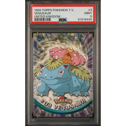 2000 POKEMON TOPPS UNITED KINGDOM VENUSAUR 3 PSA 9