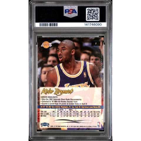 1997 UNKNOWN ULTRA KOBE BRYANT 1 PSA 7