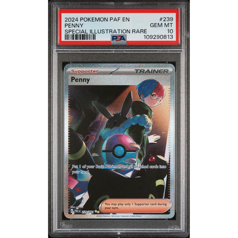 2024 POKEMON PALDEAN FATES PENNY SPECIAL ILLUSTRATION RARE 239/091 PSA 10
