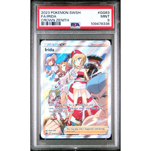 2023 POKEMON CROWN ZENITH IRDA GG63/GG70 PSA 9