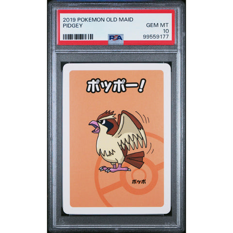 2019 POKEMON JPN OLD MAID PIDGEY PSA 10