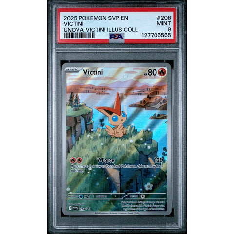 2025 POKEMON PROMO VICTINI ILLUSTRATION COLLECTION SVP208 PSA 9