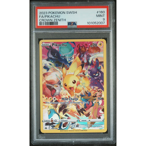 2023 POKEMON CROWN ZENITH PIKACHU 160/159 PSA 9