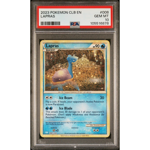 2023 POKEMON CLASSIC COLLECTION LAPRAS 008/034 PSA 10