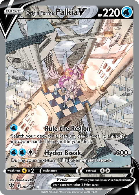Origin Forme Palkia V (Alternate Full Art) - 167/189