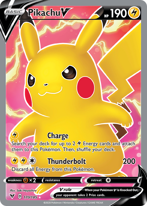 Pikachu V (Full Art) - 170/185