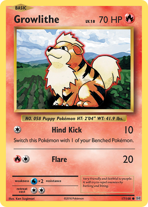 Growlithe - 17/108